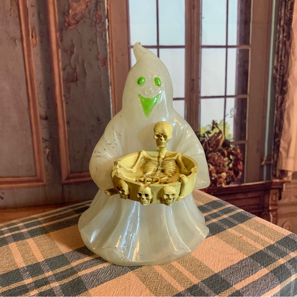 Vintage Halloween Ghost Light Up Rustic 1990’s Decor Party Holiday Battery - Picture 8 of 16